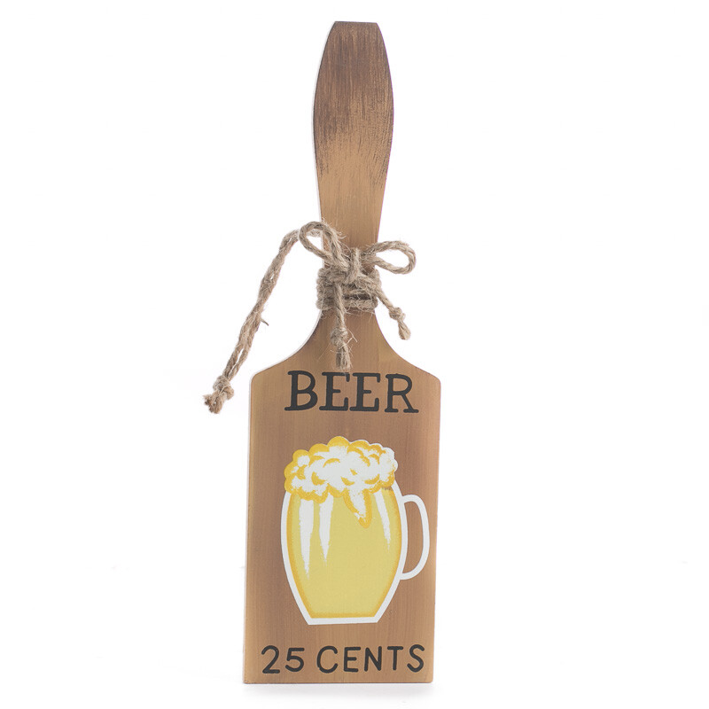 Factory Direct Craft Painted Beer Hanging Cutting Board for Kitchen and Hom