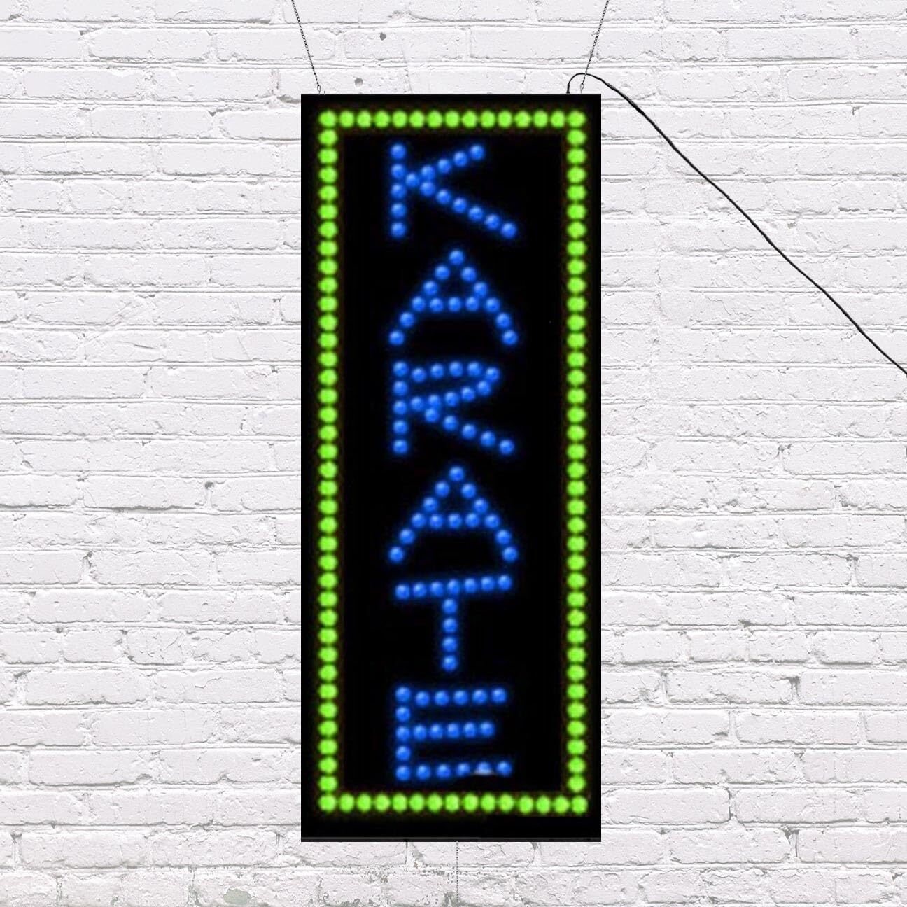 LED Karate | Light-up Sign | 11&Prime;W x 27&Prime;H x 1&Prime;D