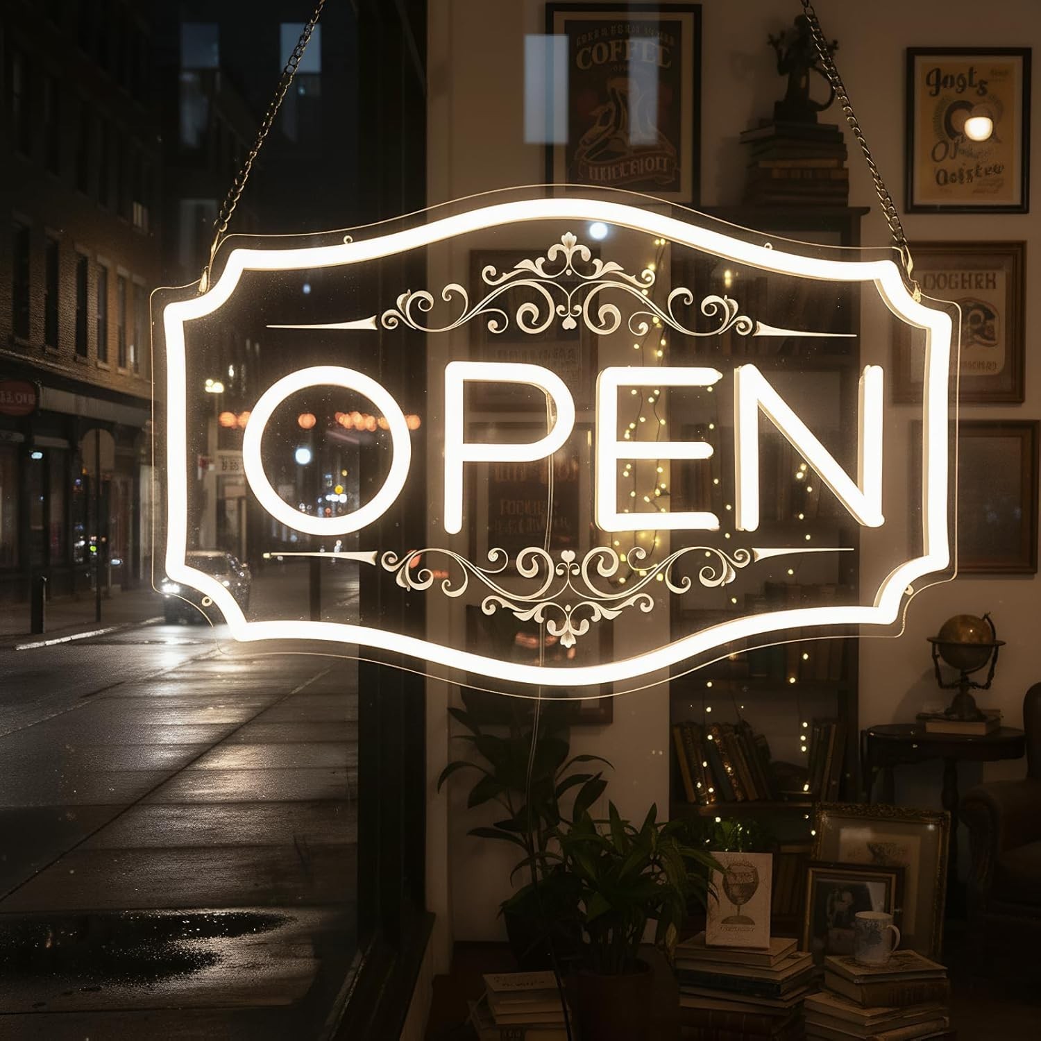 Open Sign for Business, LED Dimmable Neon Open Sign with 12V/2A Adapter, 16.5&Prime; X