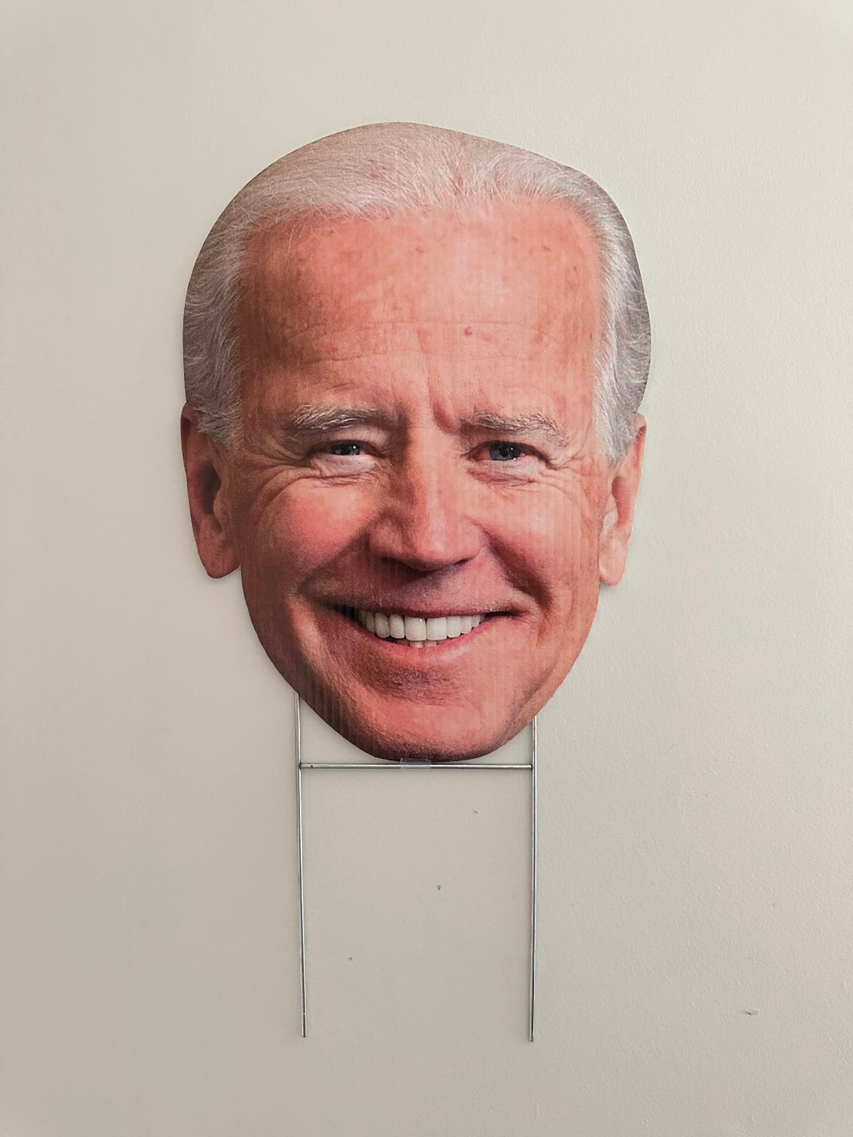 BIDEN SMALL HEAD 15&Prime;x11&Prime; PRESIDENT ELECTION DEMOCRATIC YARD SIGN WITH STAKE USA