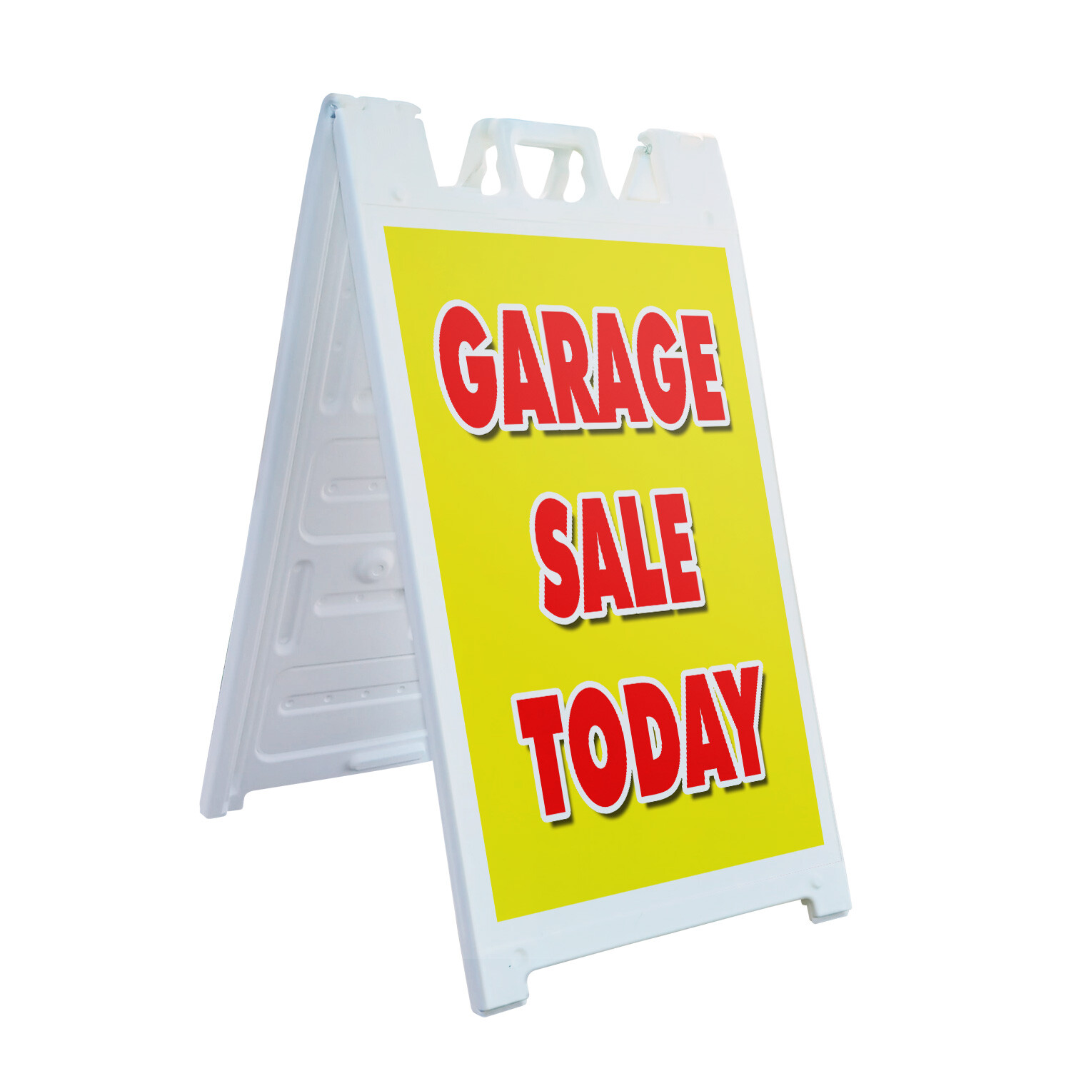 A-frame Sidewalk Garage Sale Today 24&Prime; x 36&Prime; Double Sided A-Frame Sidewalk Sign