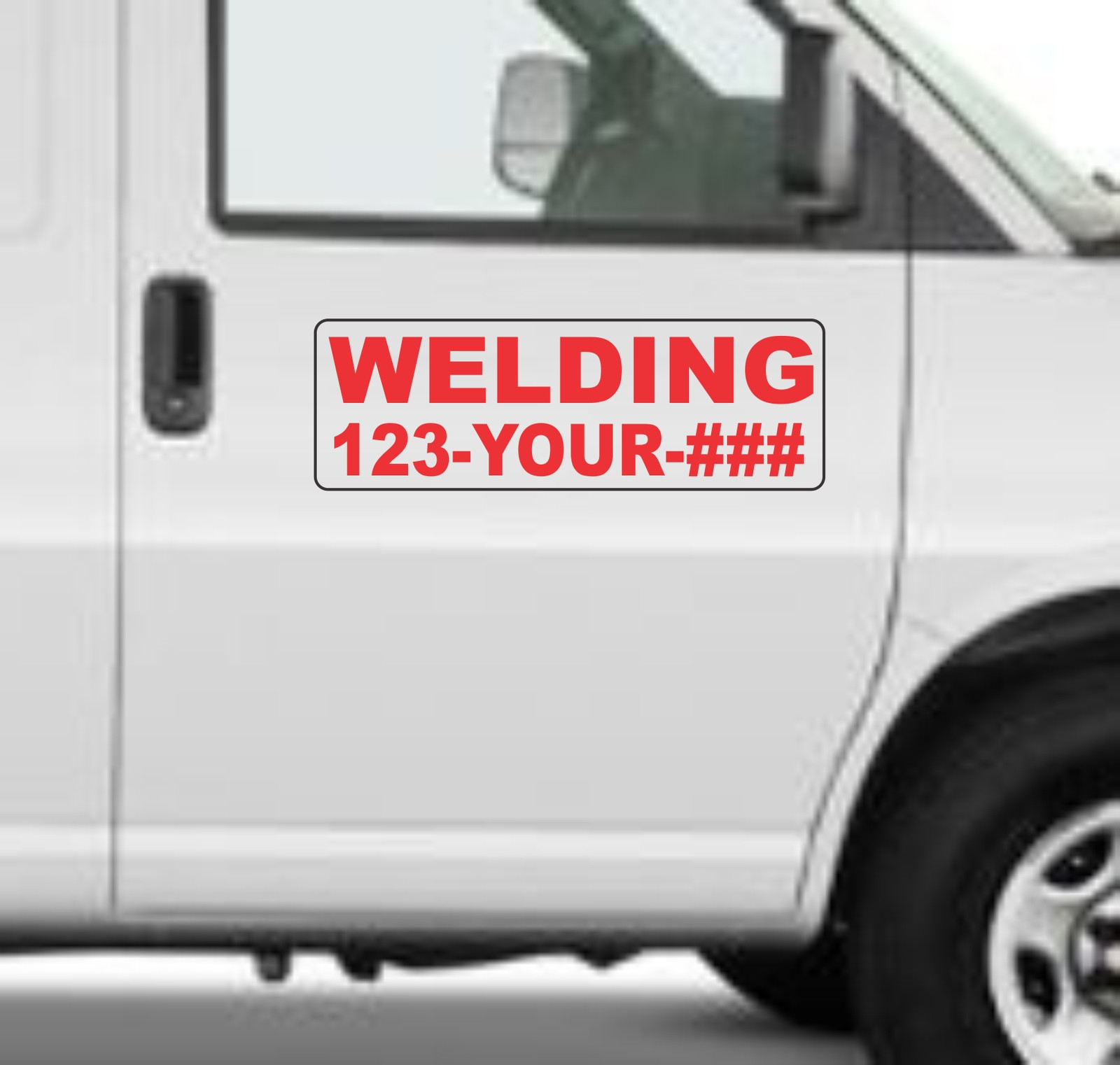 Custom WELDING Magnetic Signs for Car Truck SUV 6&Prime;x18&Prime; Phone or Web site