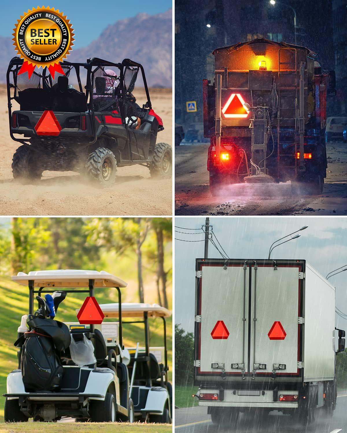 Slow Moving Vehicle Sign Rust Free Aluminum Slow Moving Vehicle Triangle Signs