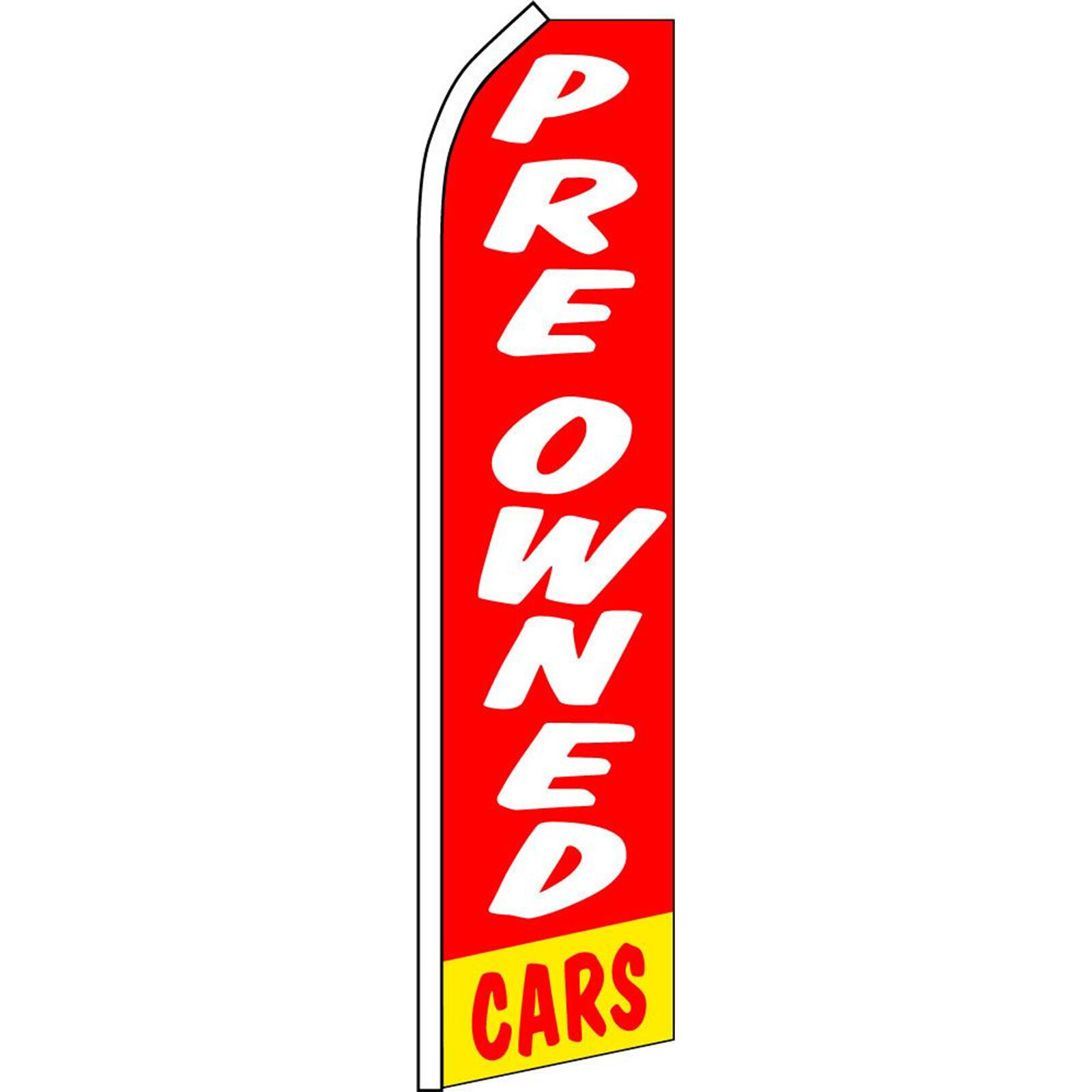 Pre Owned 2 1/2 ft X 11 1/2 ft Polyester Swooper Flag
