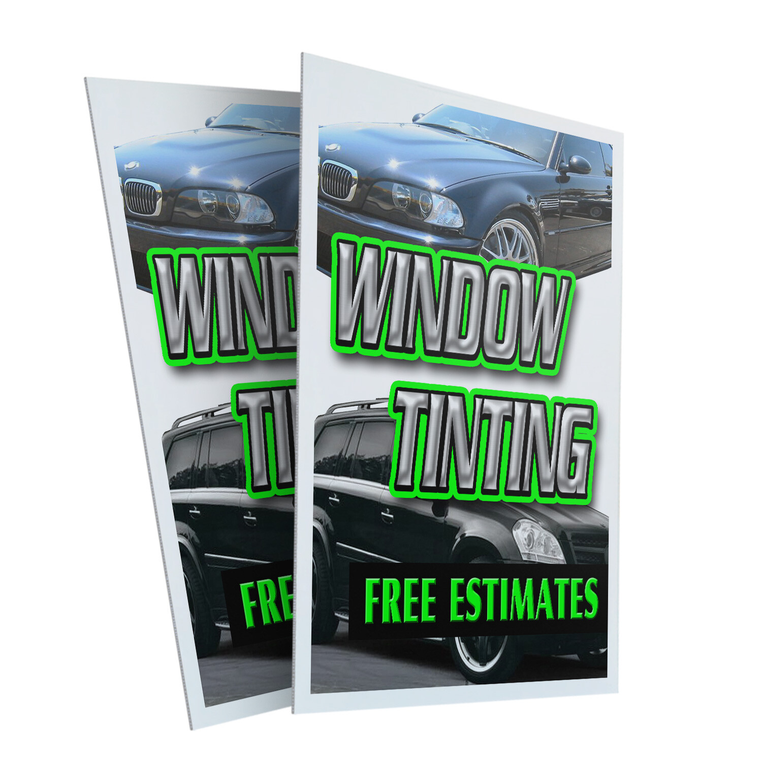 A-frame Sidewalk Window Tinting Free Estimates 24&Prime; x 36&Prime; Double Sided A-Frame Si