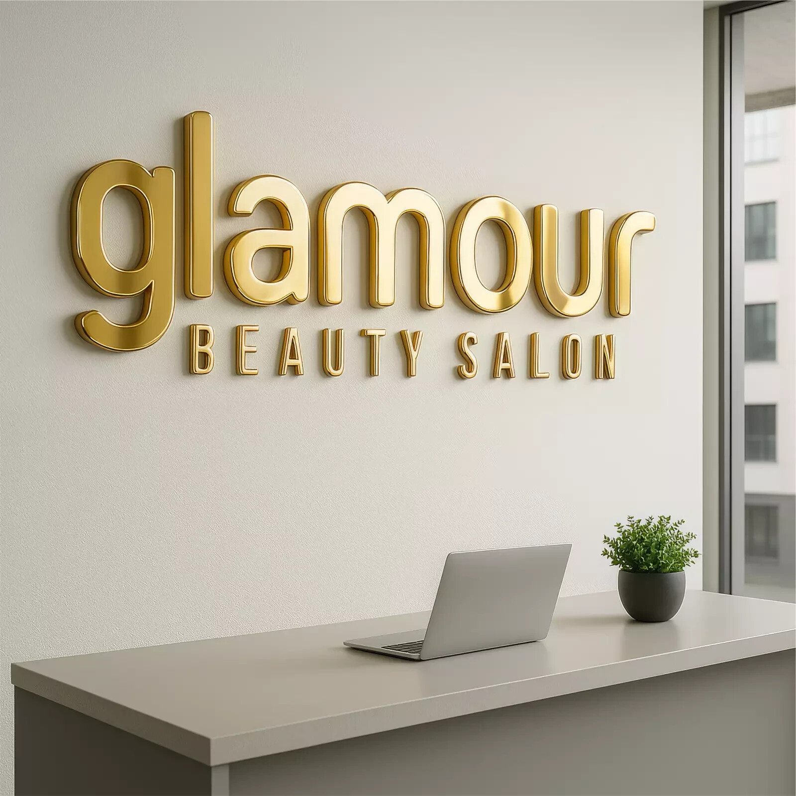 Non-Illuminated Stainless Steel Channel Letters Sign, Custom Metal Business Sign