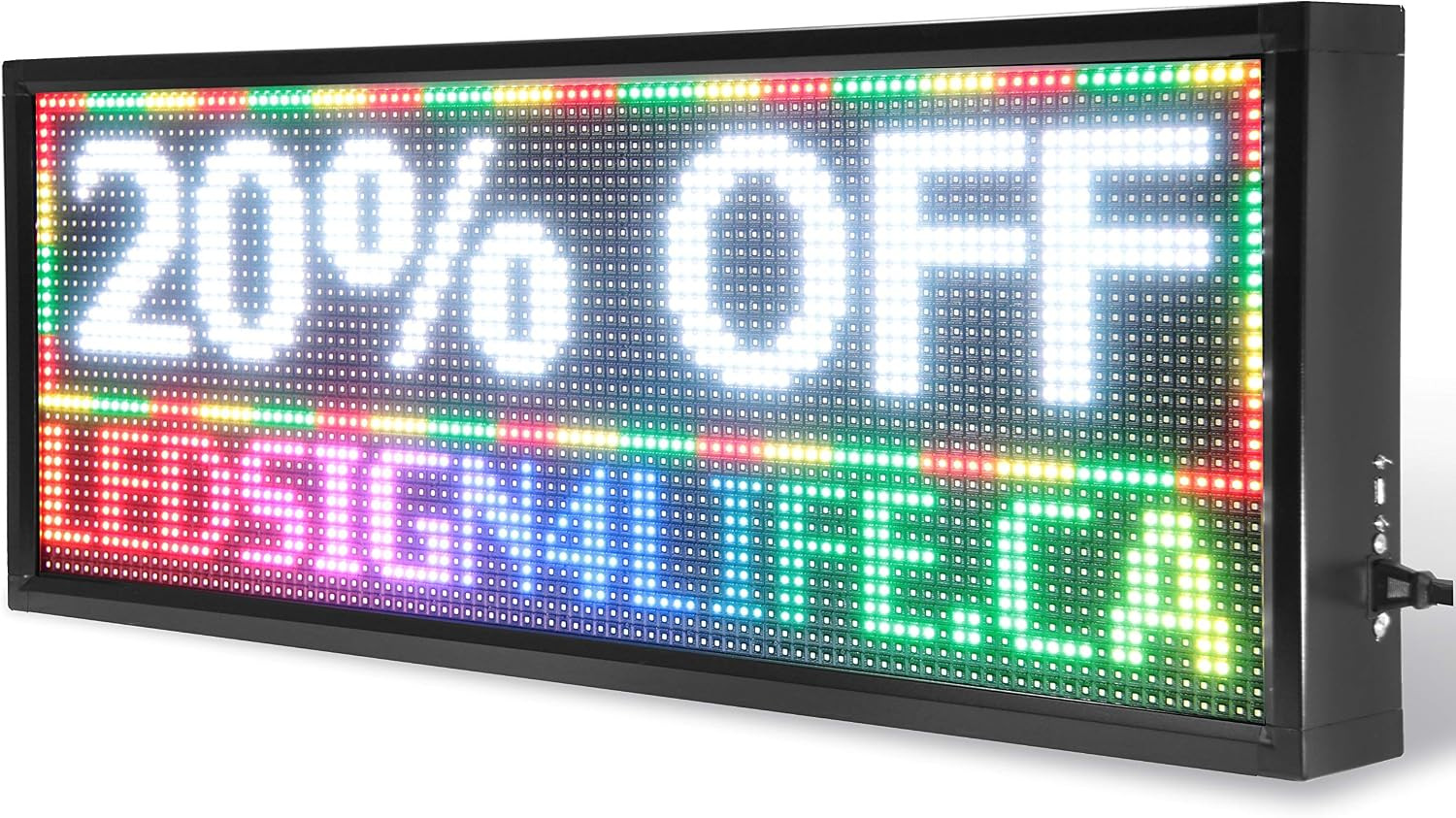 14 X 39 Inch (35Cm X 99Cm) Ultra-Bright Programmable Scrolling LED Sign for Stor