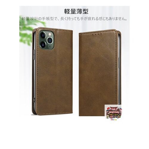 NEW KWATUNG iPhone 11 Pro Flip Case PU Leather Lightweight Heat Dissipating Slim