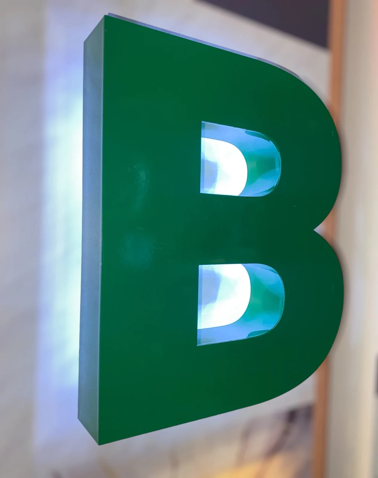 𝑵𝓙̶ Custom 3D Channel Letters LED Halo Lit Storefront Indoor Outdoor Sign