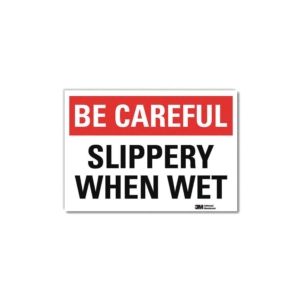 LYLE U7-1036-RD_7X5 Safety Decal,5 in x 7 in,Rflct Sheeting 34RG56