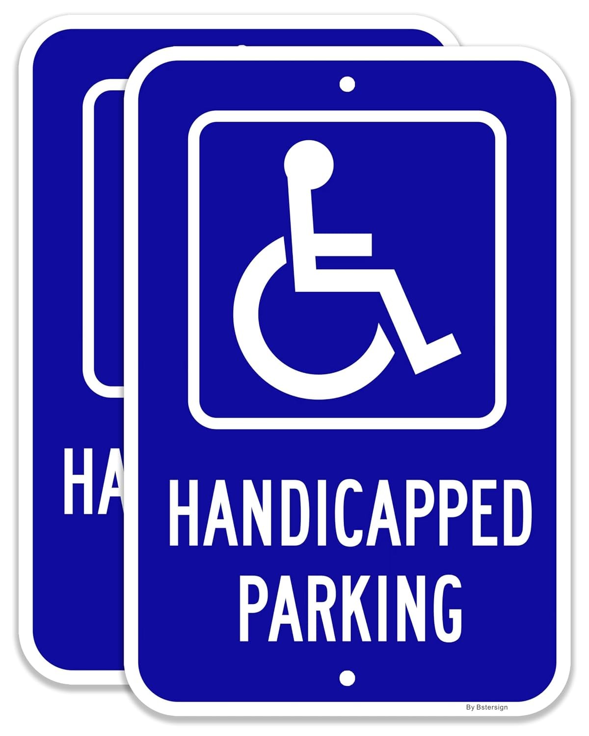 2-Pack Large Reserved Parking Sign for Tenants Only, 18 x 12 inches, Reflective