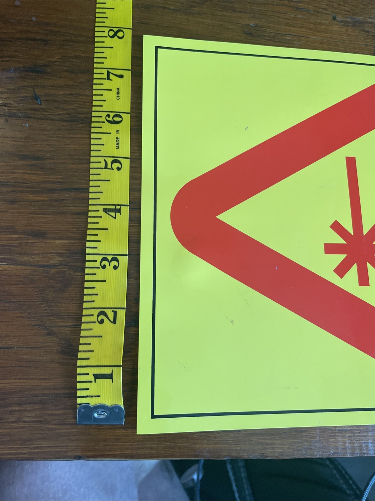 Coherent Laser Products Decal, Original, “caution: Laser In Use” Retro 8”