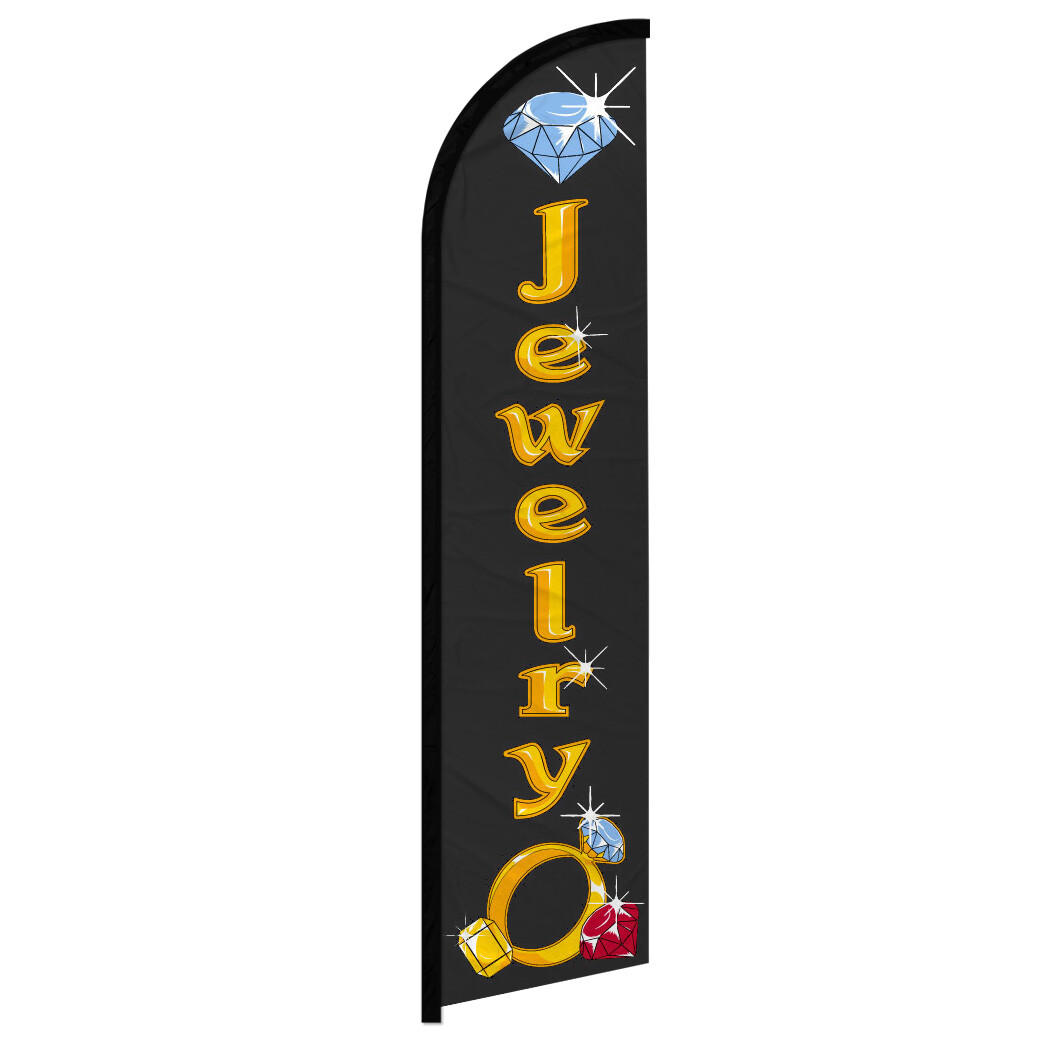 Jewelry Full Curve Windless Swooper Flag Jewelry Store