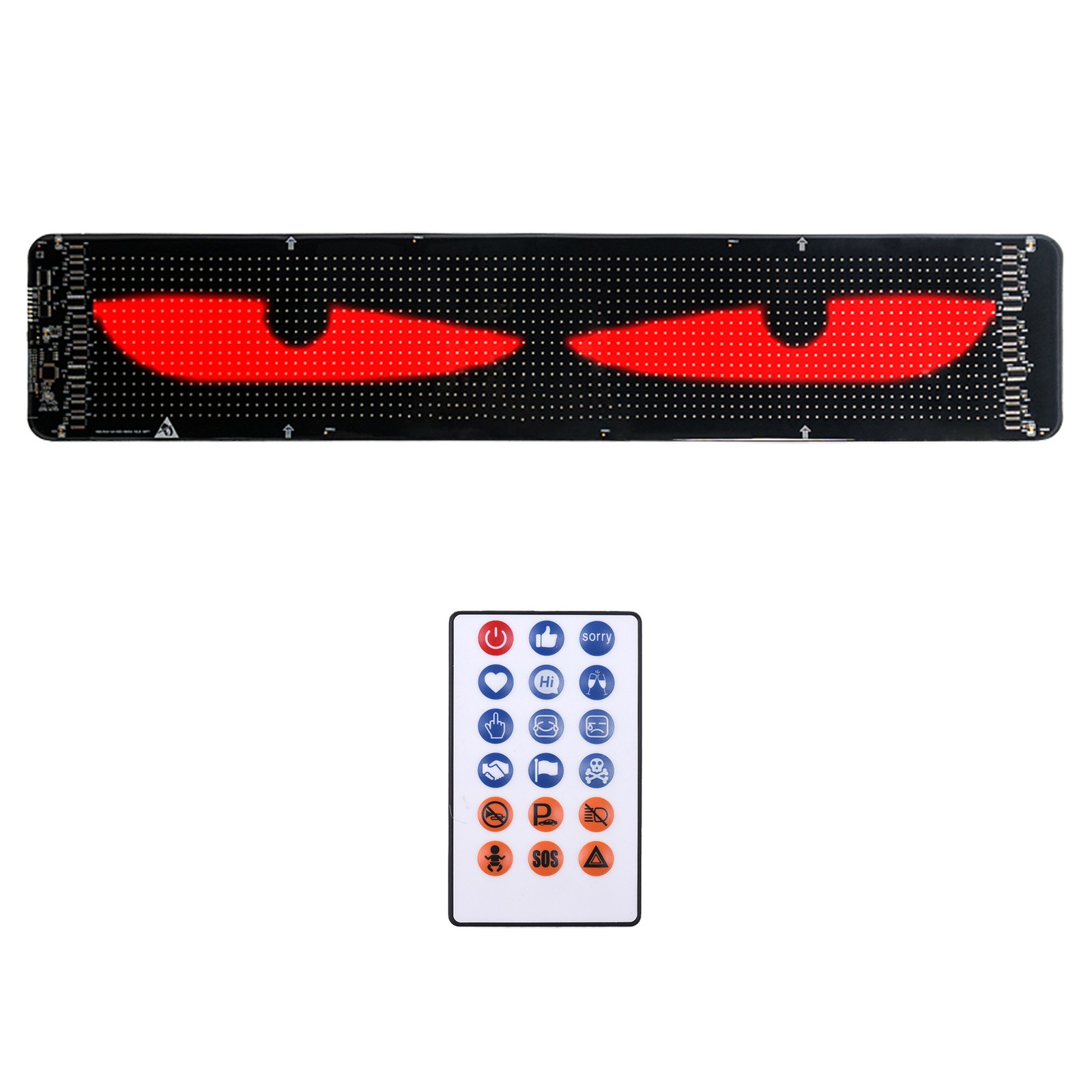 2-DIY Eyes Light For Windshield With Remote And APP Control BT Connect