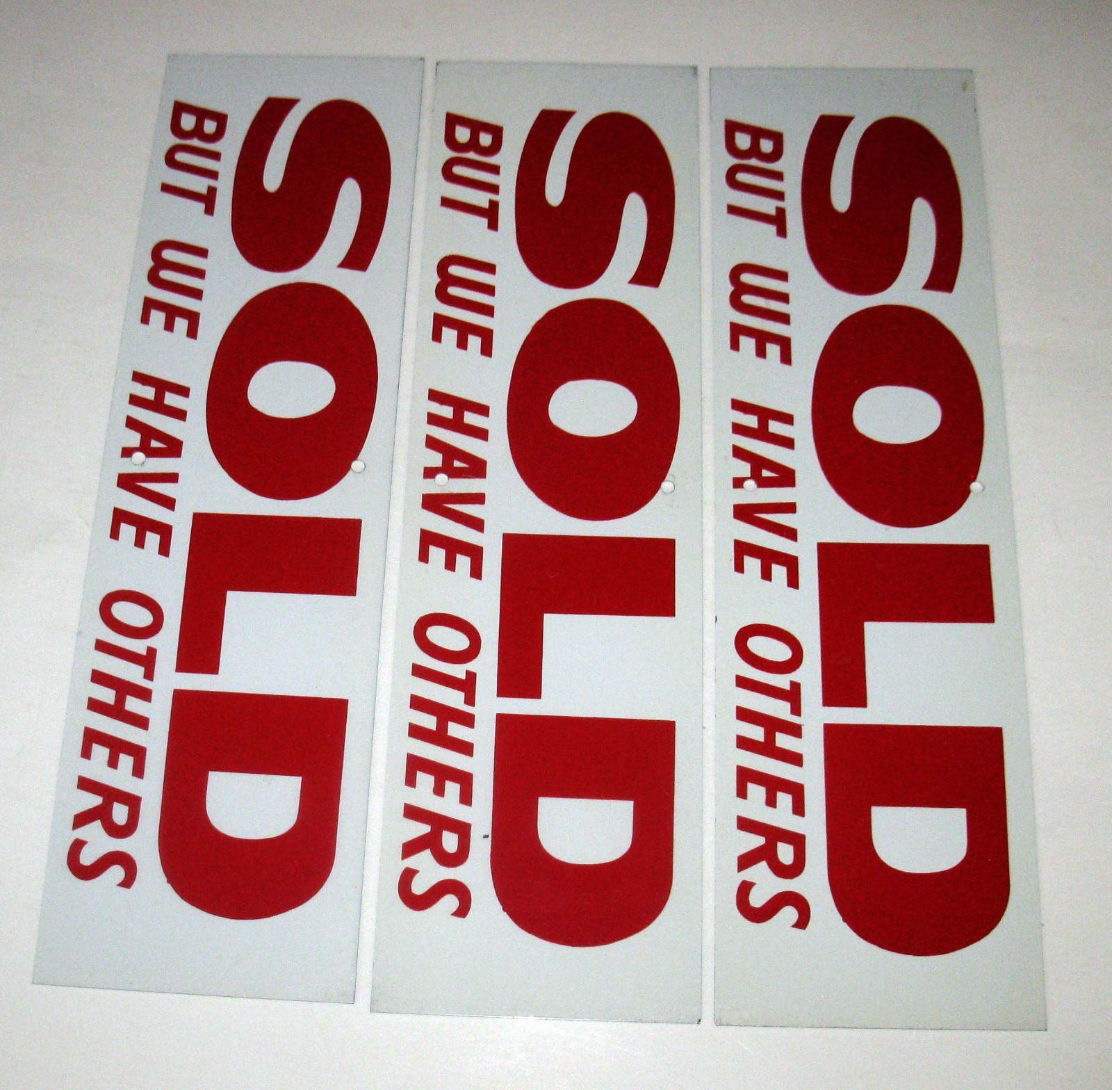 Lot of 6 Sold But We Have Others 16&Prime; Metal Sign Real Estate Retail Advertising