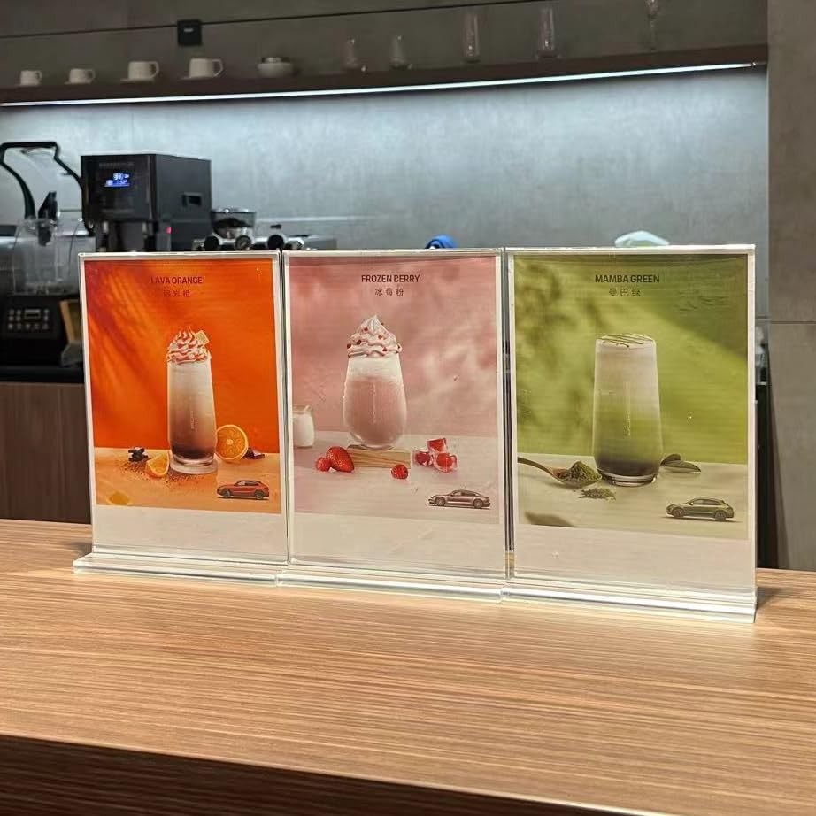 newnewshow 8.5×11 Acrylic Sign Holder 3 Pack Vertical 3 8.5*11, Clear