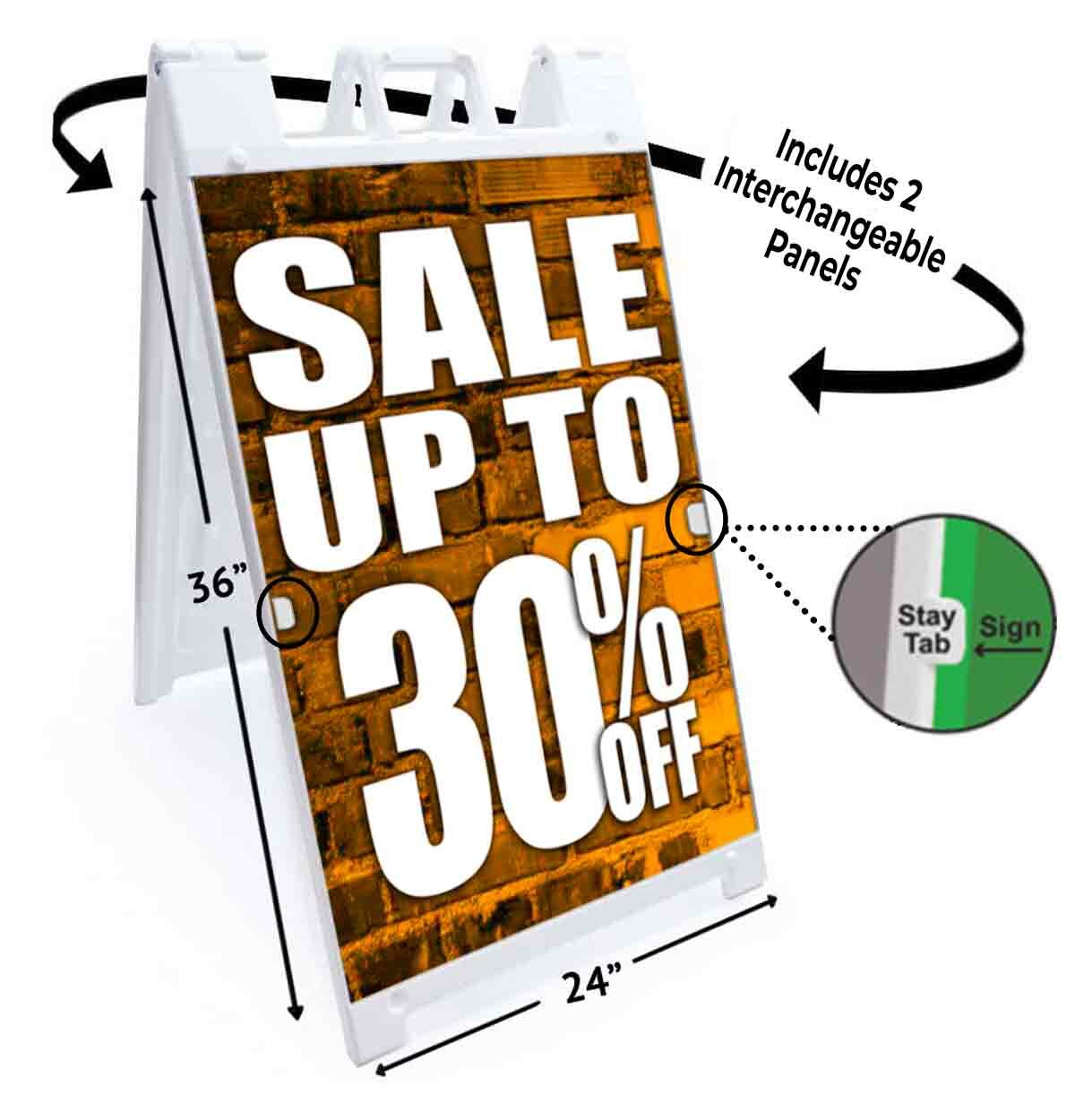 Sale Up To 30% Off Signicade 24×36 A Frame Sidewalk Sign Double Sided