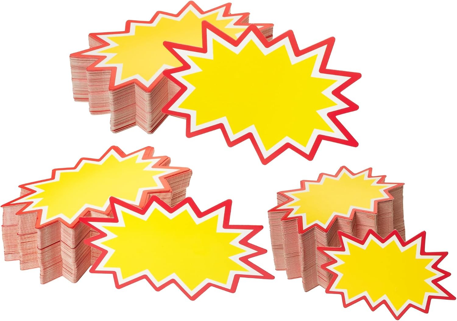 200pcs Starburst Price Tags 2×3 Yard Sale Garage Sale Signs Retail Labels