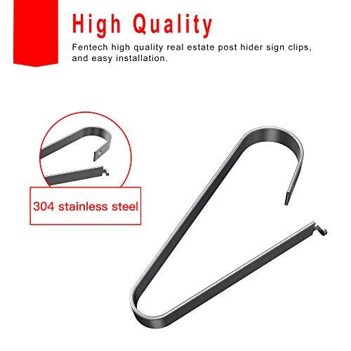 Qikdesign Real Estate Sign Clips Sign Rider Clips for Hanging Signs Qty 20