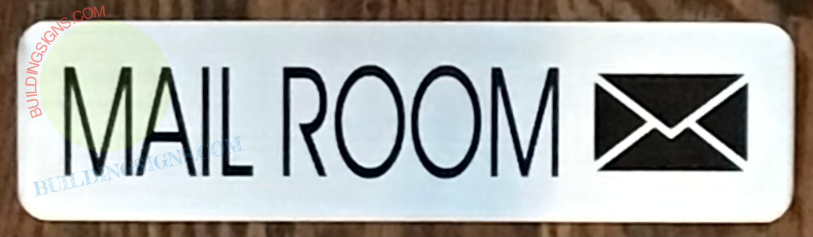 MAIL ROOM SIGN (2×7.75, BRUSH SILVER, ALUMINUM)
