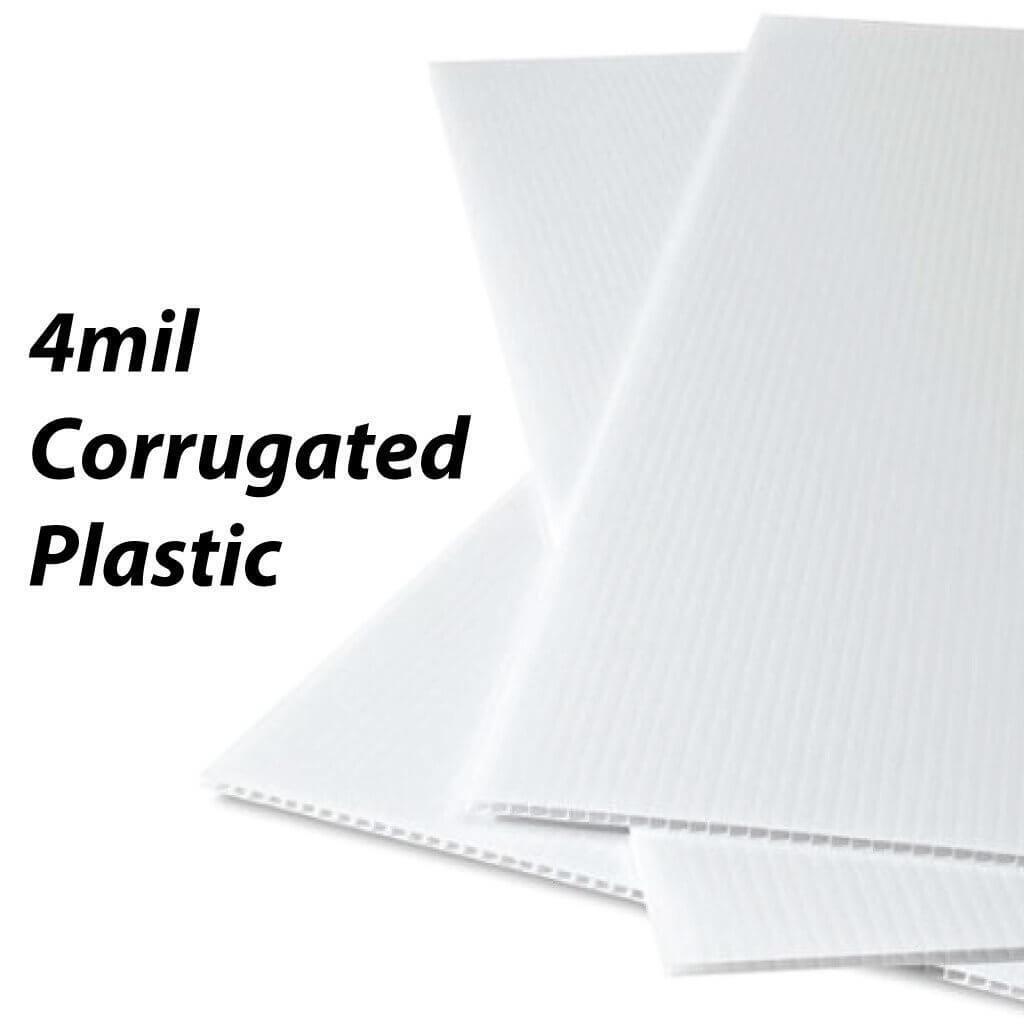 22&Prime; Round Corrugated Plastic Yard Sign Blanks, 4mil thick, Various Color Options
