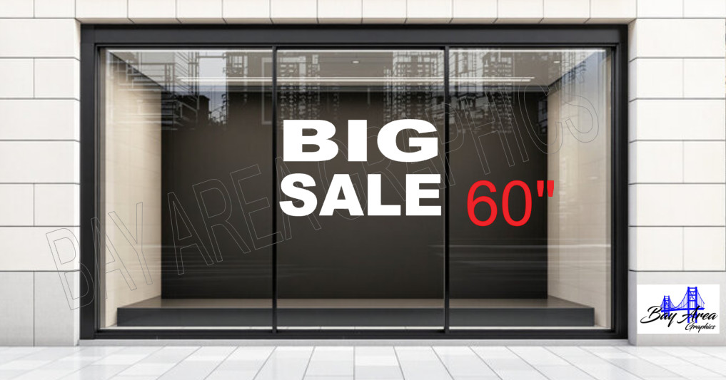 STORE BIG SALE SIGN VINYL DECAL WINDOW EXTERIOR WATERPROOF MADE WITH ORACAL 651