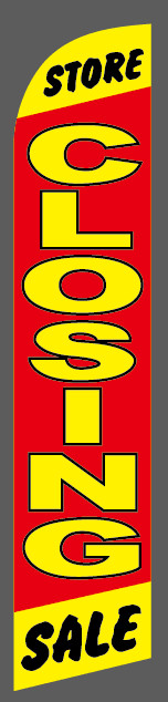 STORE CLOSING ~ Windless Feather Flag ~ includes Pole & Ground Stake