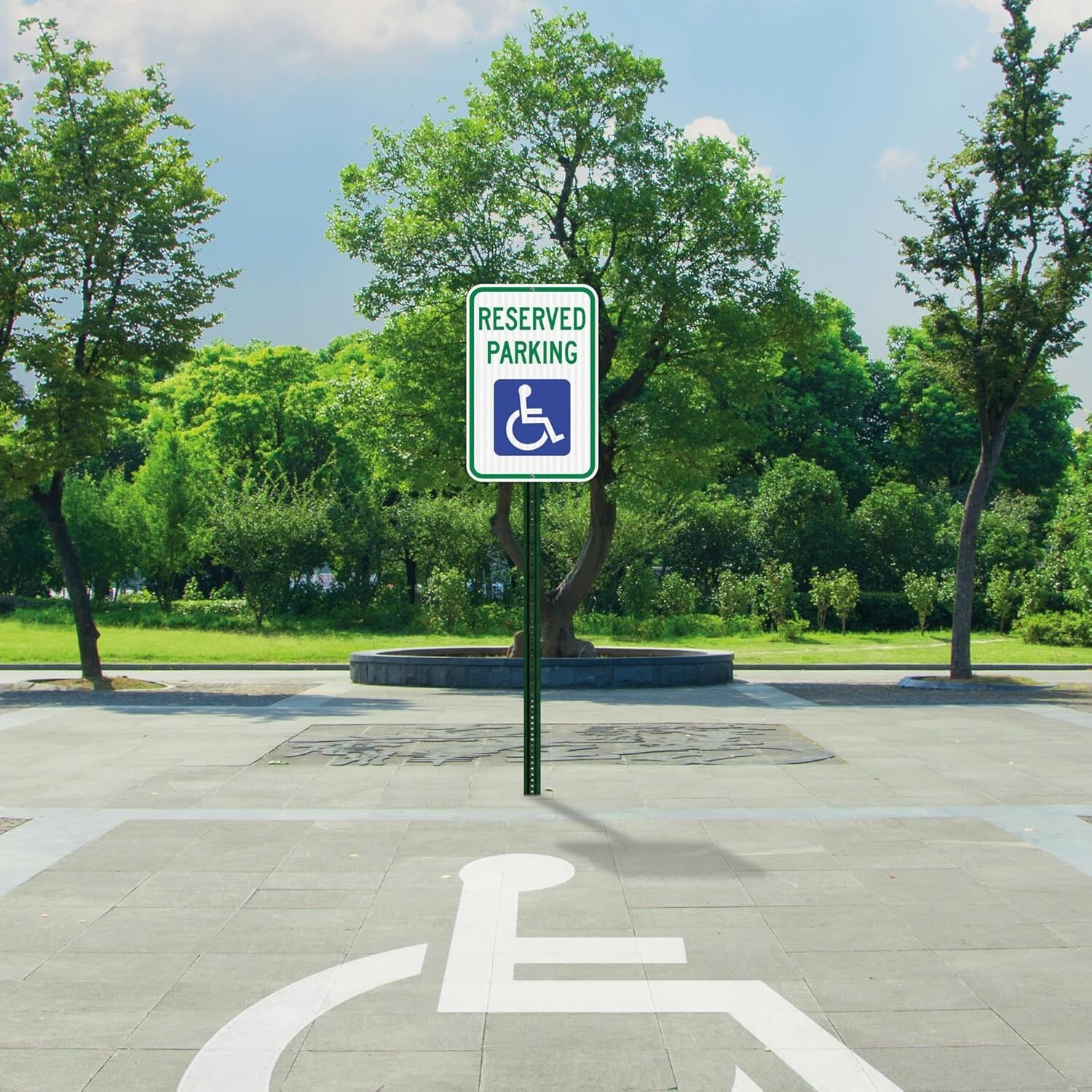 Handicap Parking Sign – Pack of 6 – Handicap sign – 12&Prime; x 18&Prime; Engineer Grade …
