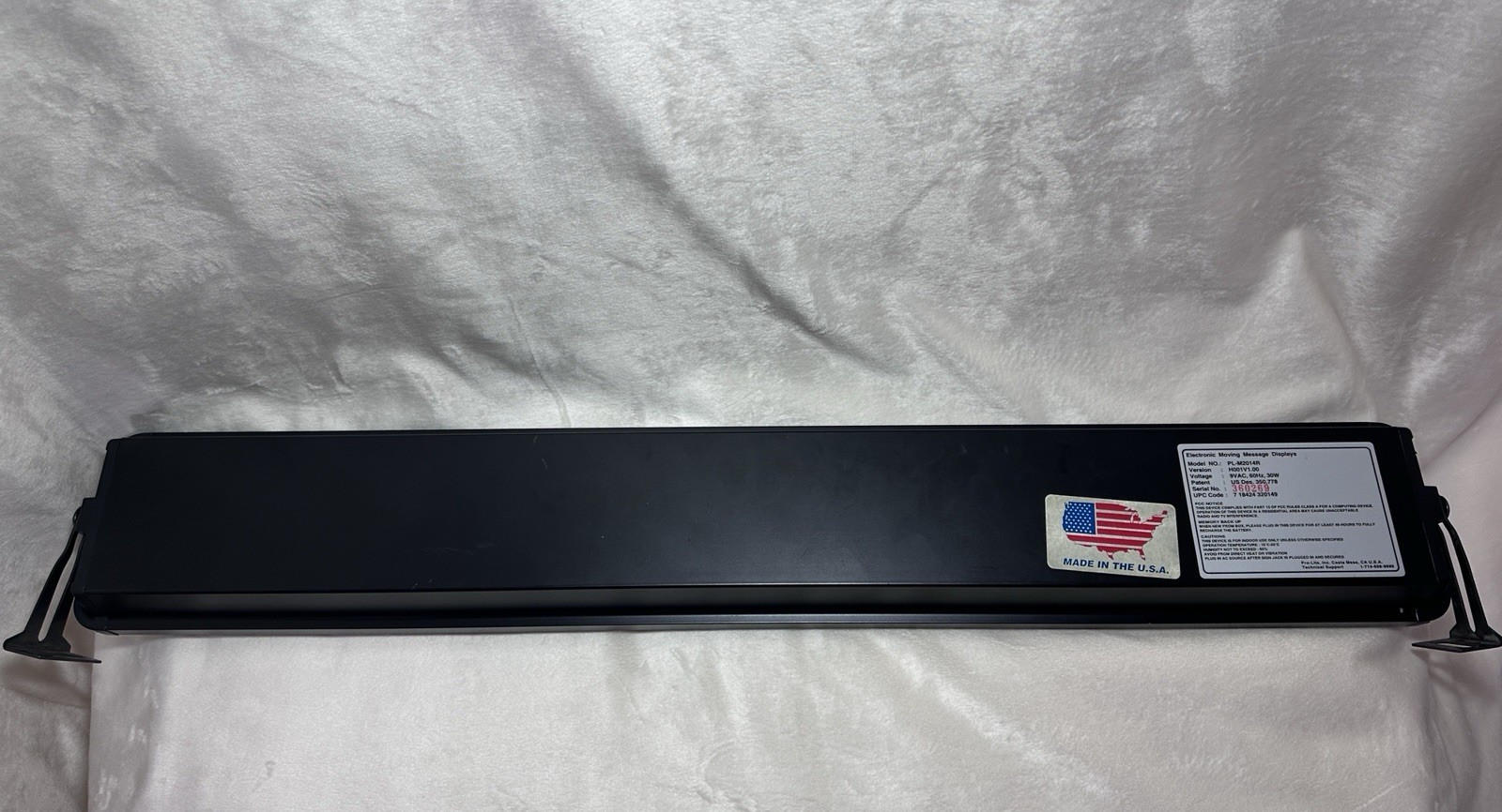 Pro-Lite LED Display Moving Sign Scrolling Text PL-M2014R Tested Works Good