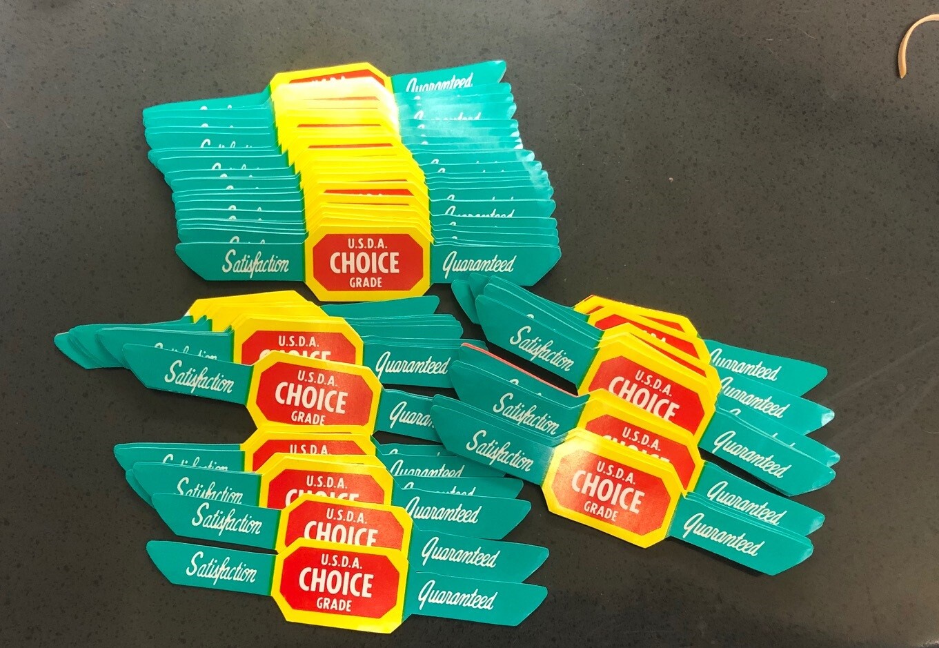 BOGO **USDA Choice Satisfaction Guaranteed Coated Paper Labels-500-Meat,Butcher
