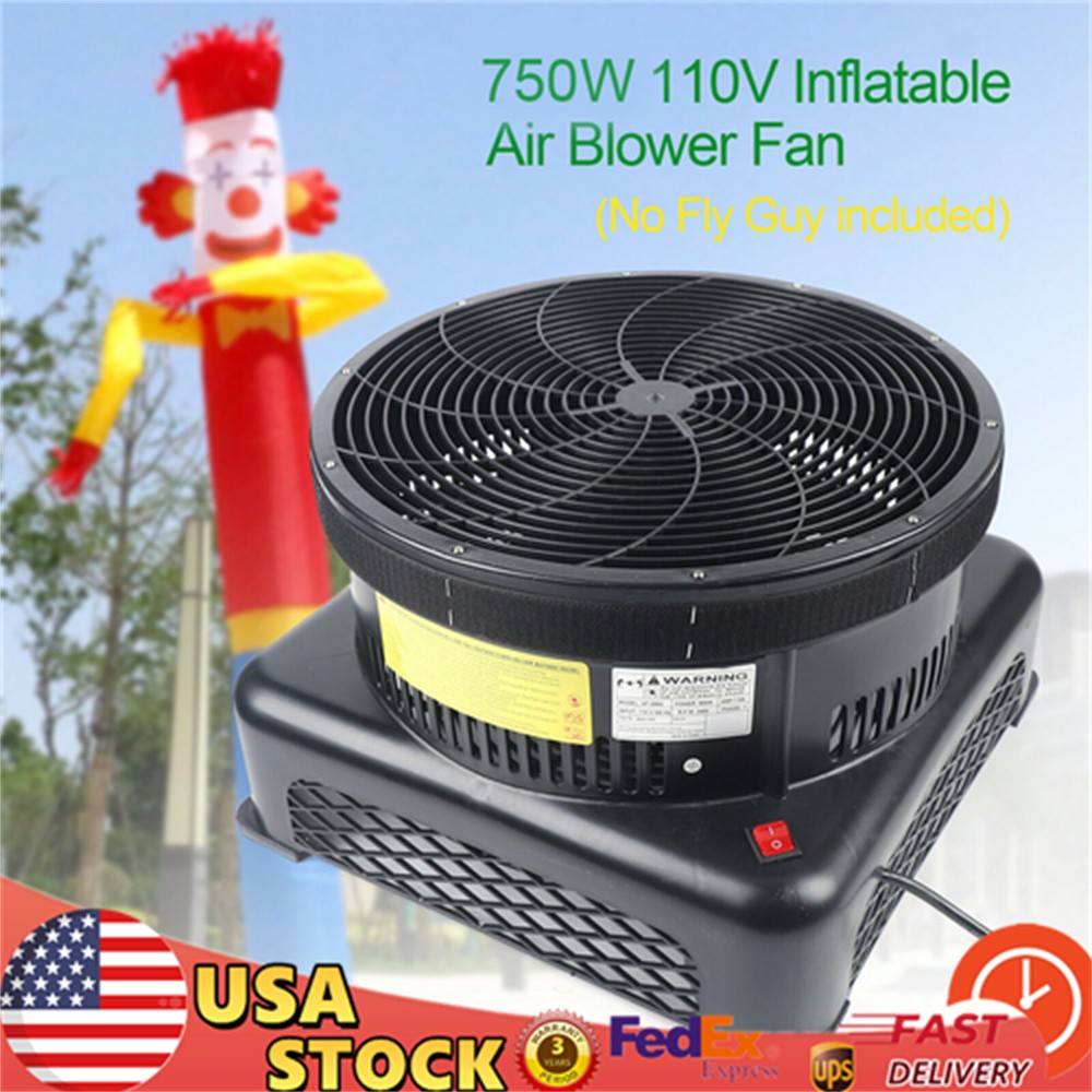 750W 1HP Inflatable Blower Air Blower Fan For Air Tube Puppet Dancer Wind Tube