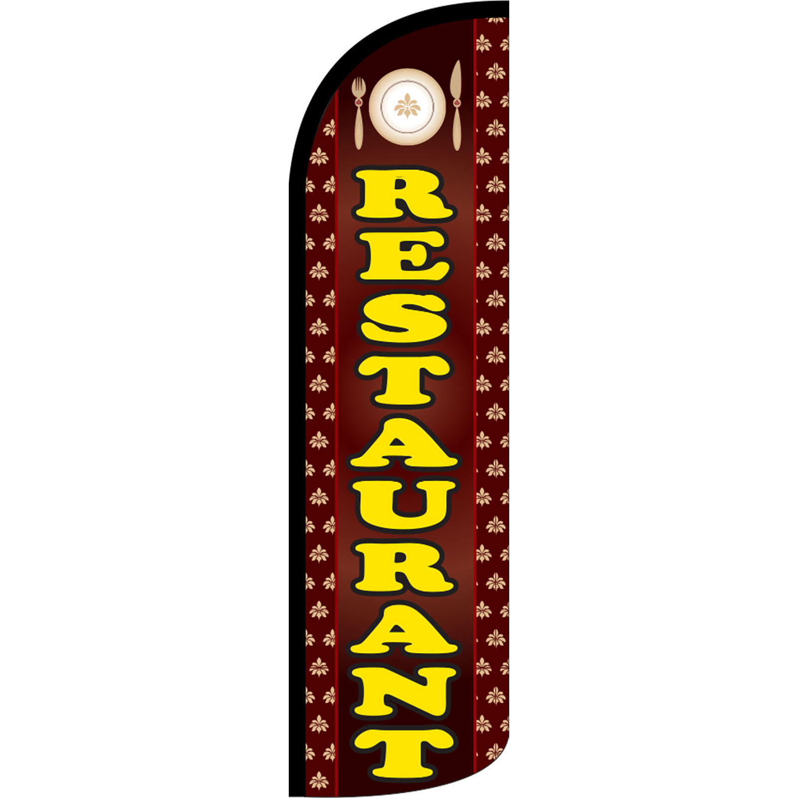 Restaurant 3 ft X 11 1/2 ft Windless Swooper Flag