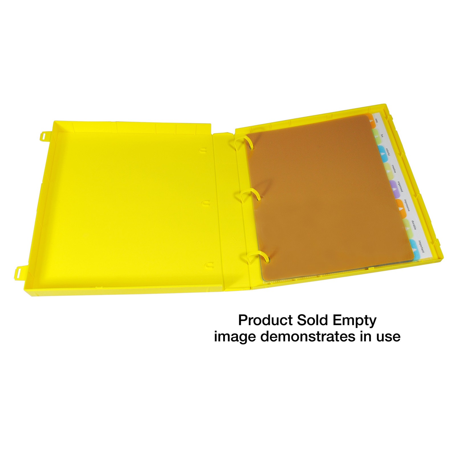 UniKeep Safety Data Sheets (SDS) Binder – 1.0 Ring Capacity, (3 Poly Rings)