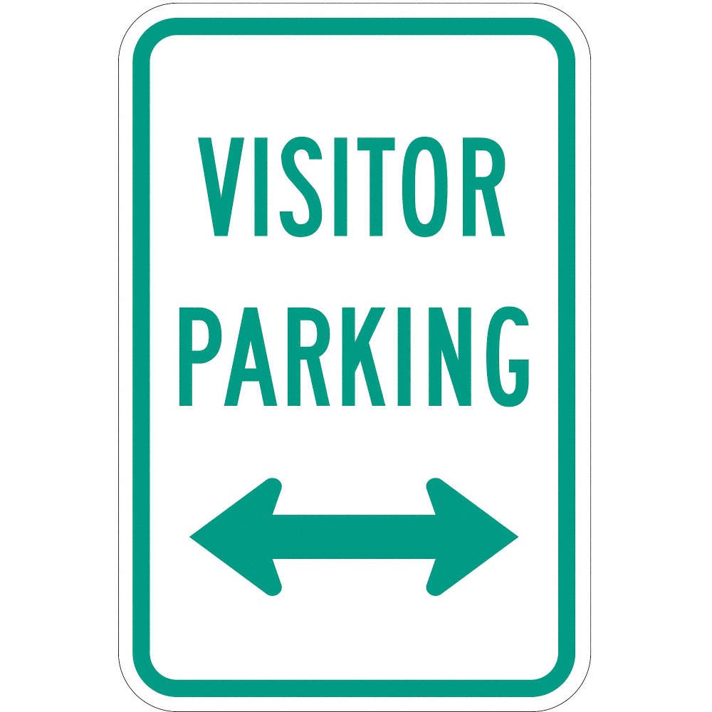 LYLE T1-1040-HI_12x18 Visitor Parking Sign,18&Prime; x 12&Prime; 36A825