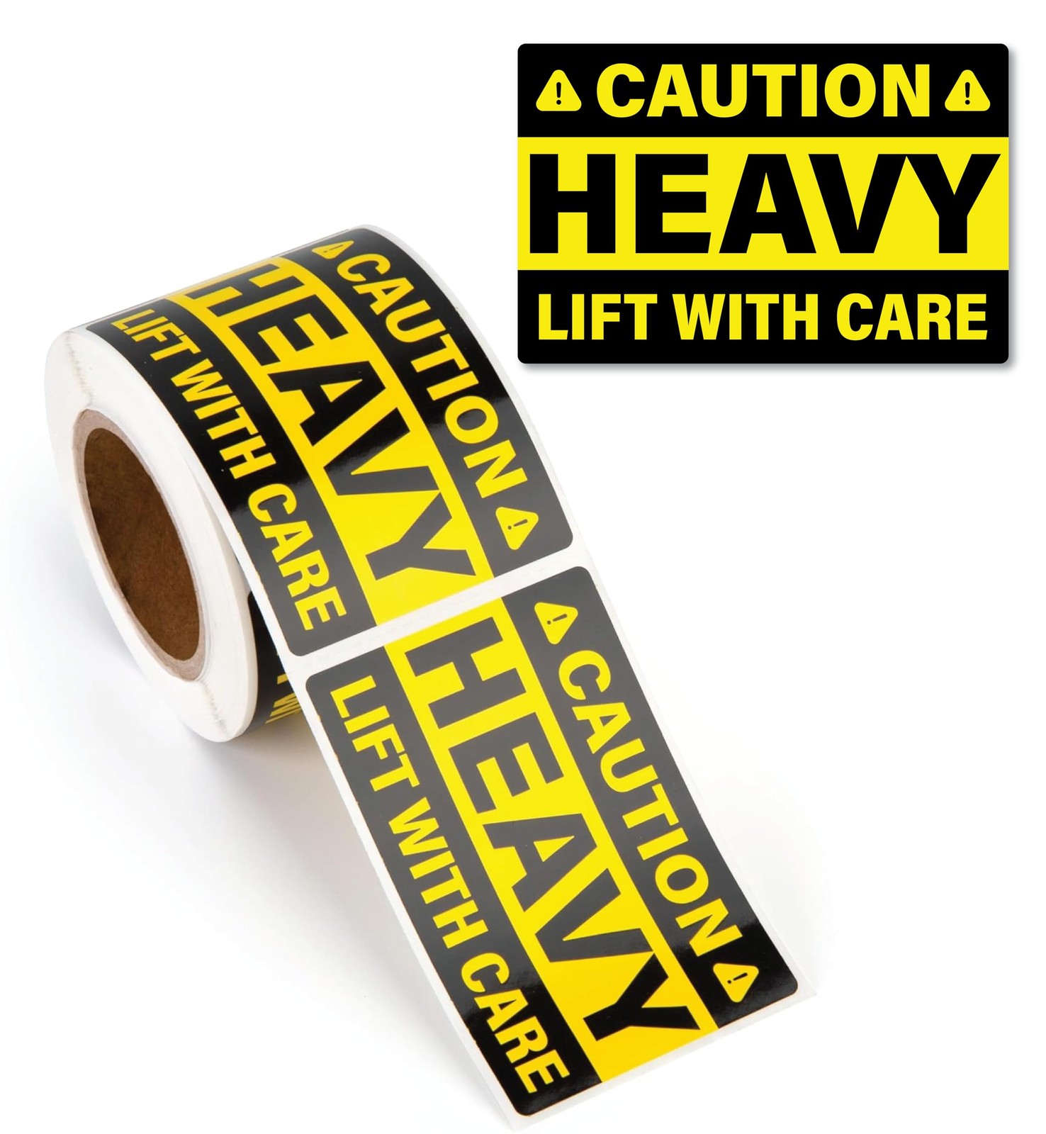 Sutter Signs Caution Heavy Lift Stickers 2&Prime;x3&Prime;