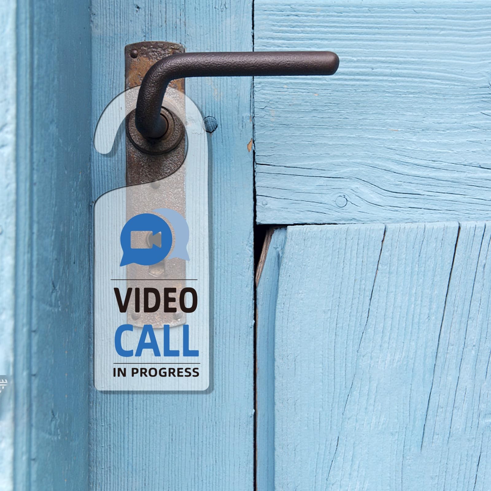 2Pack Video in Progress Please Do Not Disturb Door Hanger Sign Acrylic Notice…