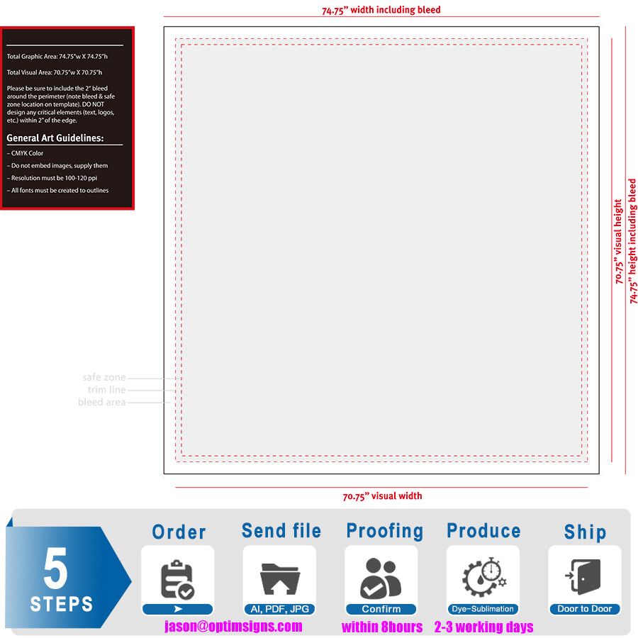 6ft*6ft LED Frameless Fabric Light Box Customize Trade Show Advertising Display