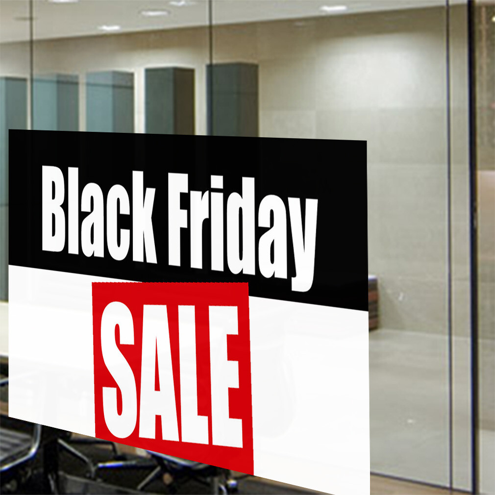 Decal Stickers Black Friday Sale Business A Vinyl Store Sign Label Retail