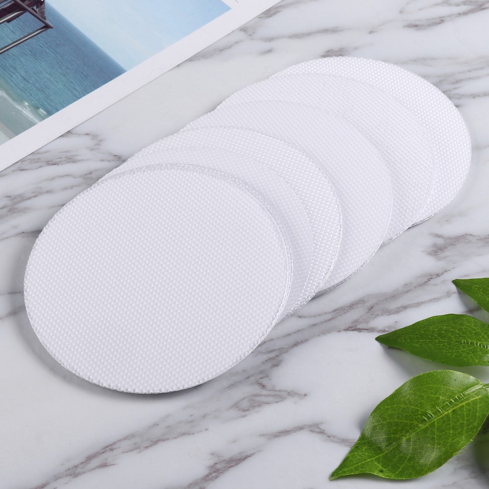 20 Pcs Transparent PEVA Anti Slip Discs 10 cm Tape for Bath Shower Safety
