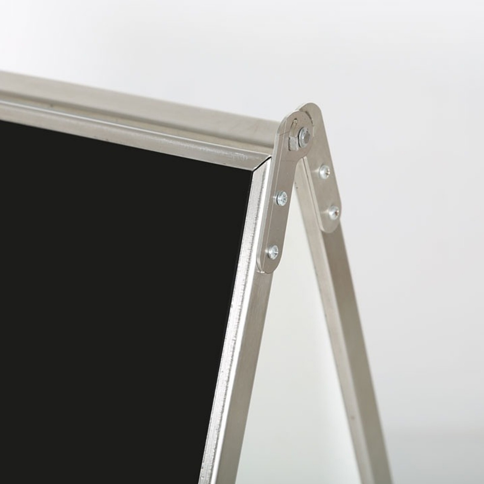 Stainless Steel 22×28 Double Sided Silver Aluminum Sandwich Board A-Frame