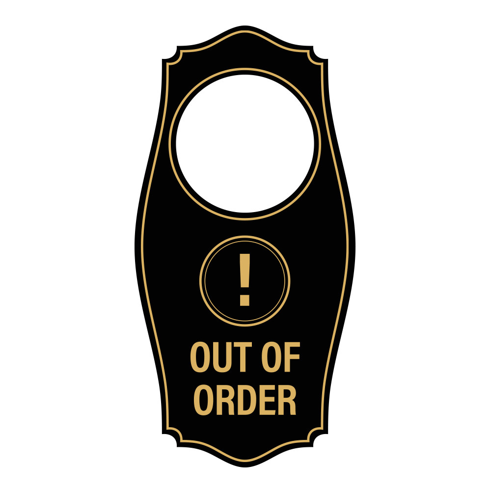 Signs ByLITA Out of Order Door Hanger