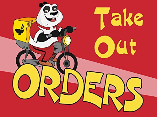 Take Out Orders | Sidewalk Yard Sign w/ Metal Stakes | 24&Prime;W x 18&Prime;H