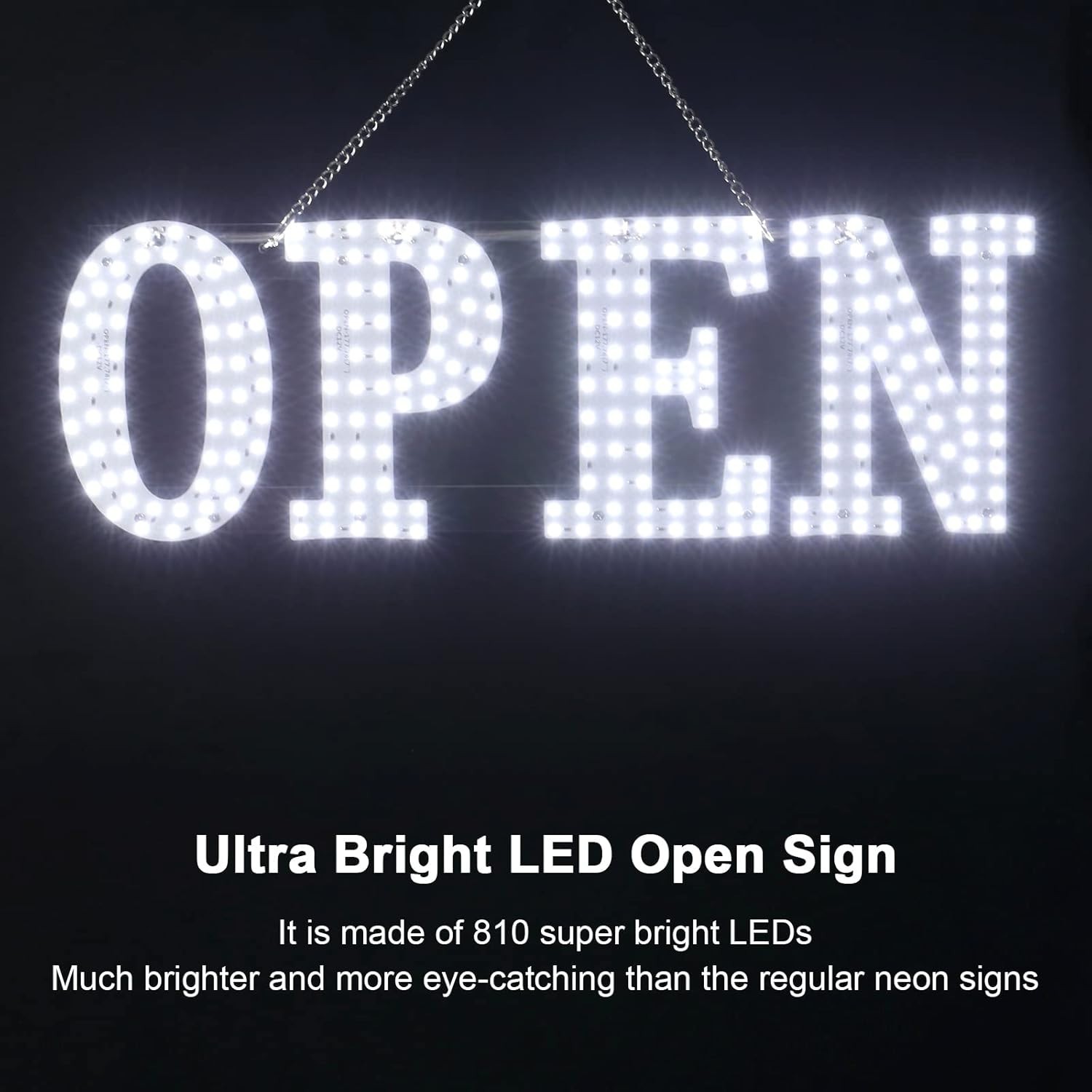 40&Prime;x14&Prime; Extra Large LED Open Signs for Business. Unique Design Super Bright Open