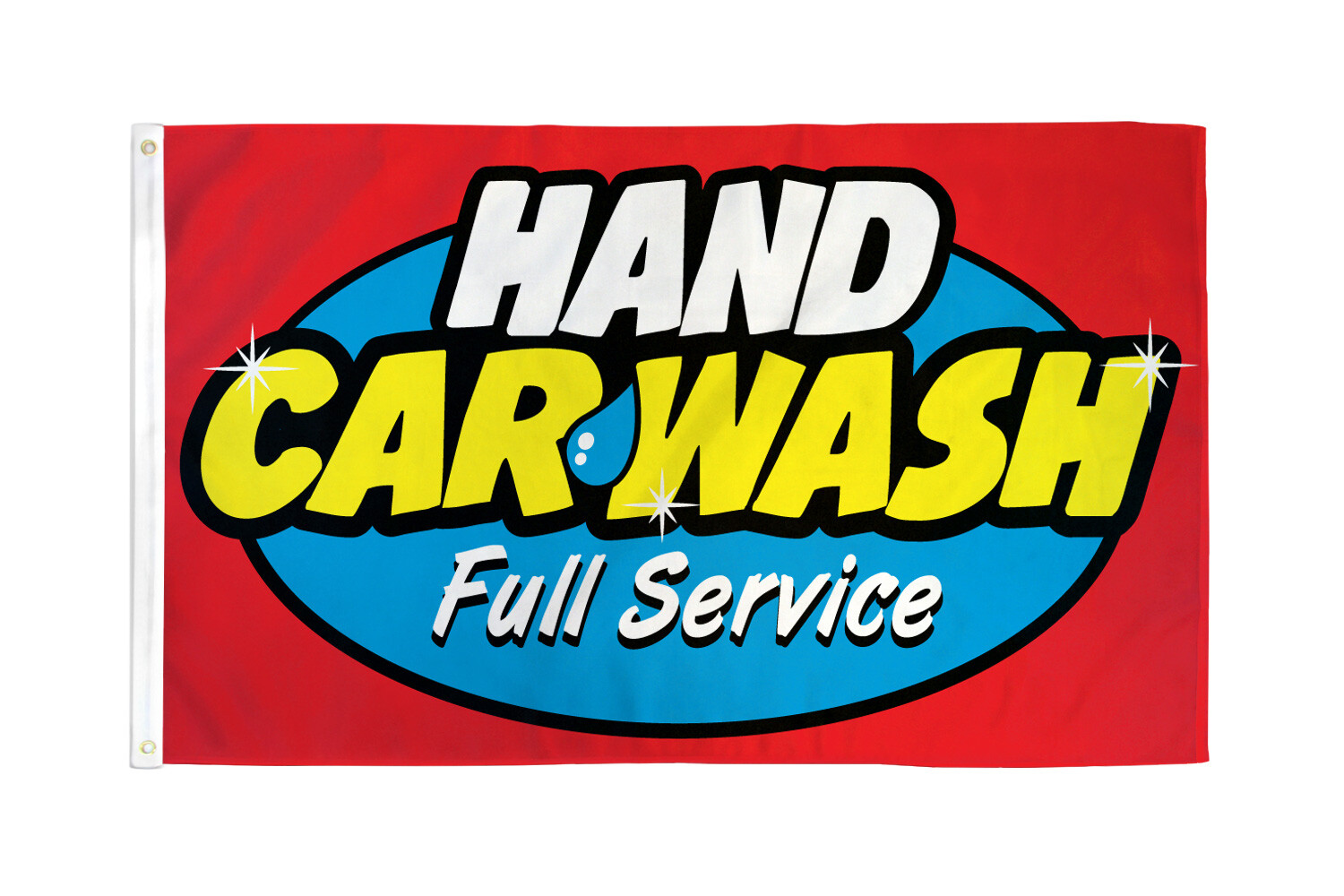 Hand Carwash Flag 3x5ft Car Wash Full Service Banner Sign Bandera Lavar de Autos