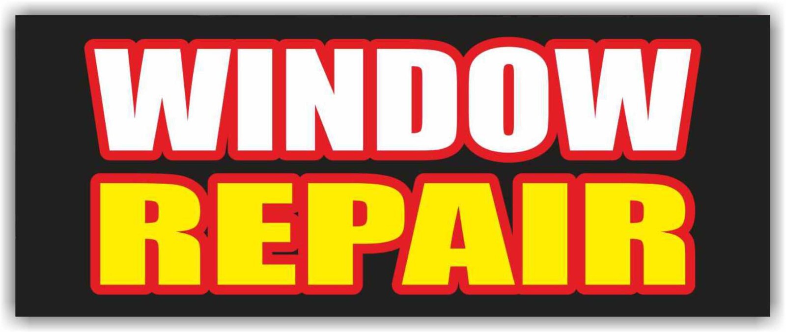 WINDOW REPAIR Advertising Banner Vinyl Sign Regulators Service Mechanic Tint