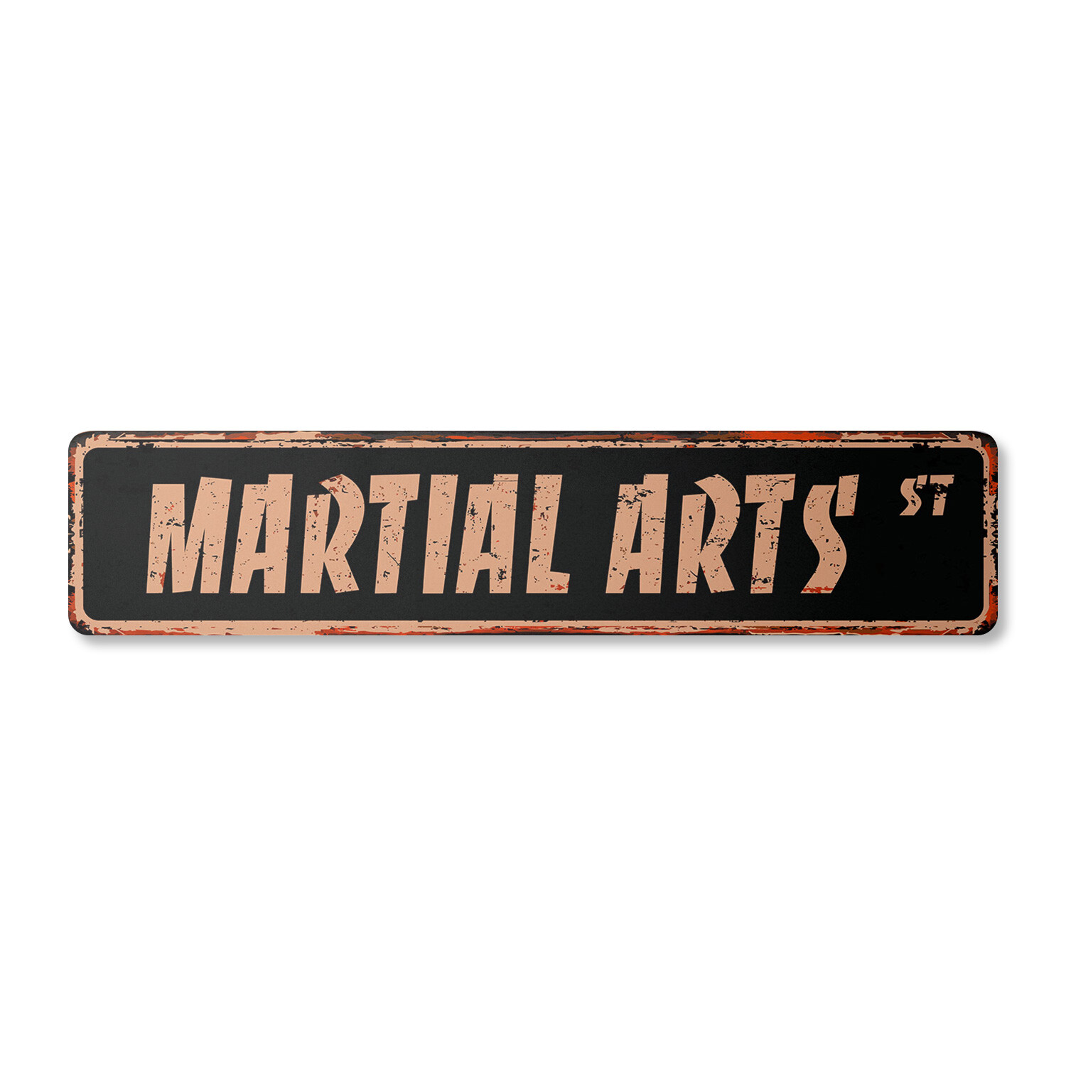 MARTIAL ARTS Vintage Street Sign Karate Kung Fu Korean Senshido| Indoor/Outdoor