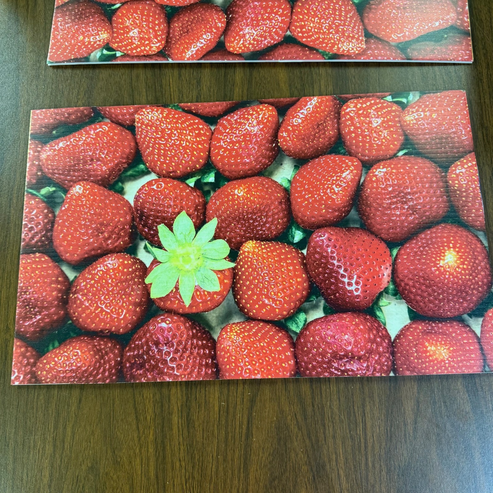 Strawberries Sign – Corrugated Plastic Material- 2 pieces @ 12&Prime;x19&Prime;