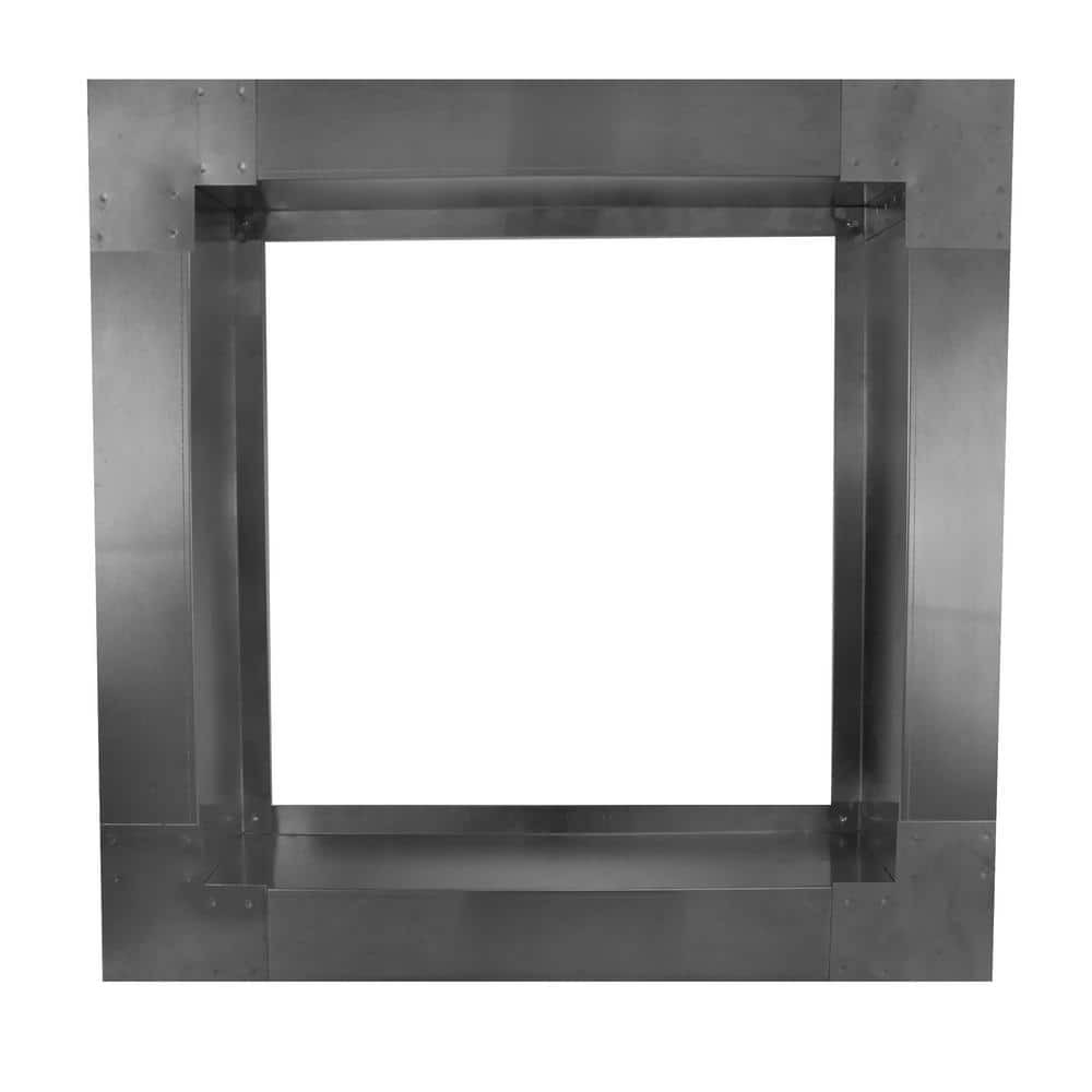 Box is 21 in. Wide x 21 in. Long x 6 in. High Aluminum Roof Curb