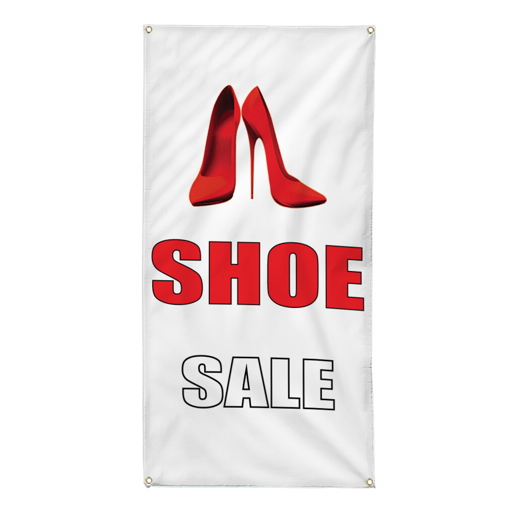 Vertical Vinyl Banner Multiple Sizes Shoe Deal Business Business Outdoor