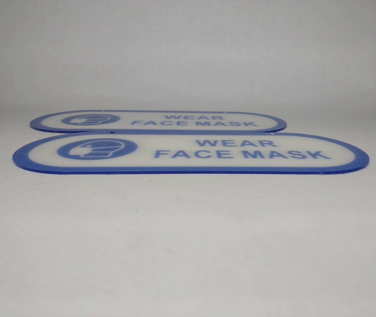 Wear Face Mask Retail Store Office Sign Self Adhesive Or Wall Hanging 2 Signs